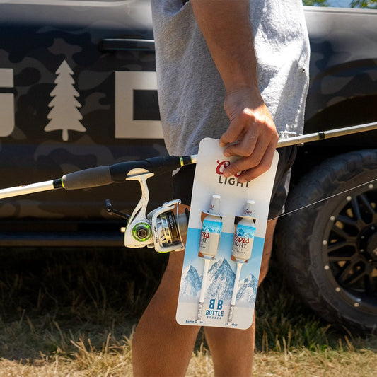 Coors Light Fishing Bobbers (2 Pack) – Double Beer Bottle Lures – Funny & Functional Fishing Gift for Men