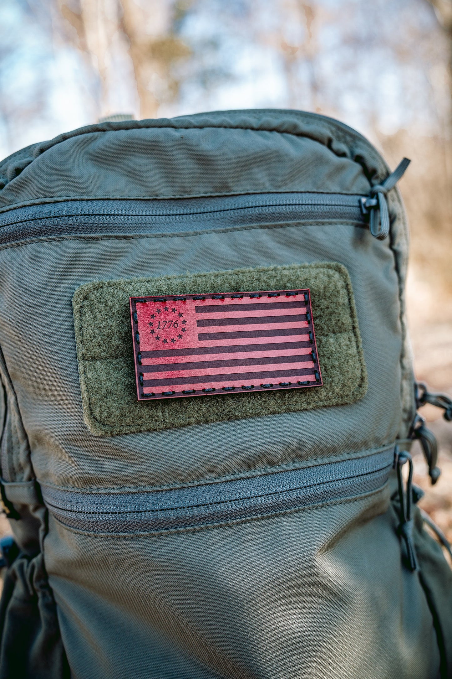 Betsy Ross Flag Leather Patch