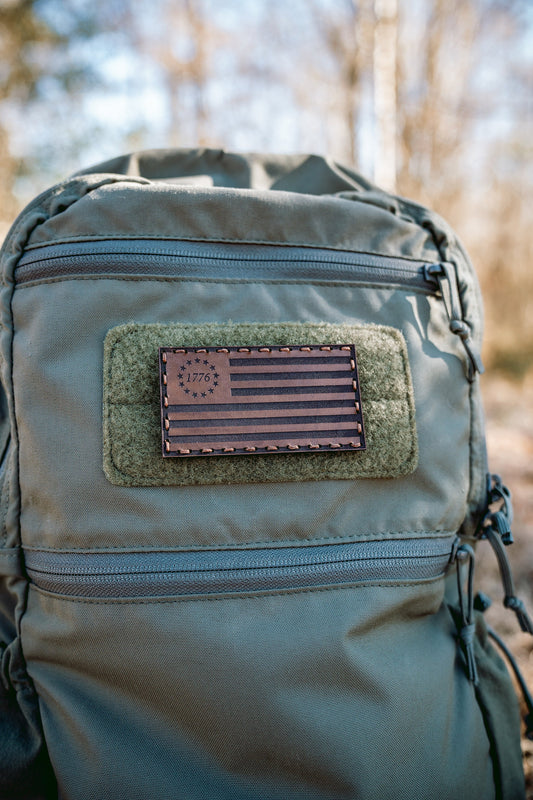 Betsy Ross Flag Leather Patch