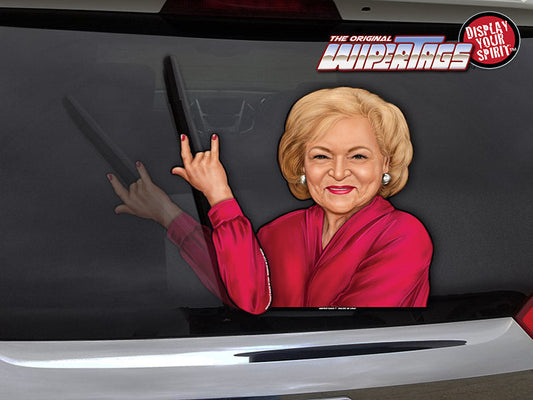 Betty White Rocks WiperTag