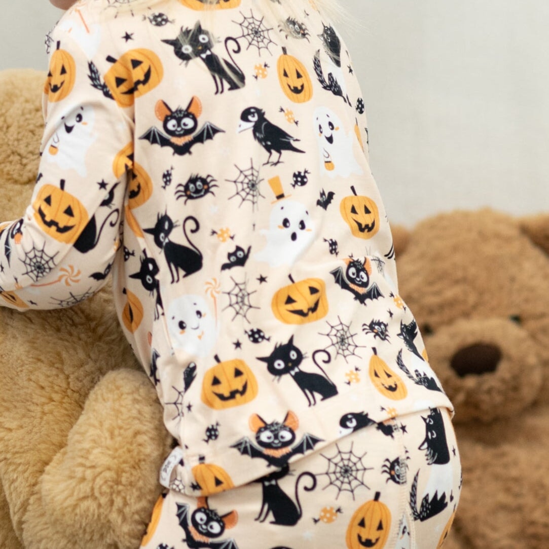 Big Kid Pajama Bats and Cats