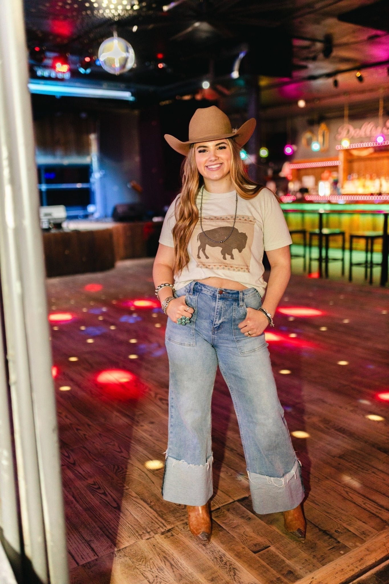 Bison Canvas Graphic Tee