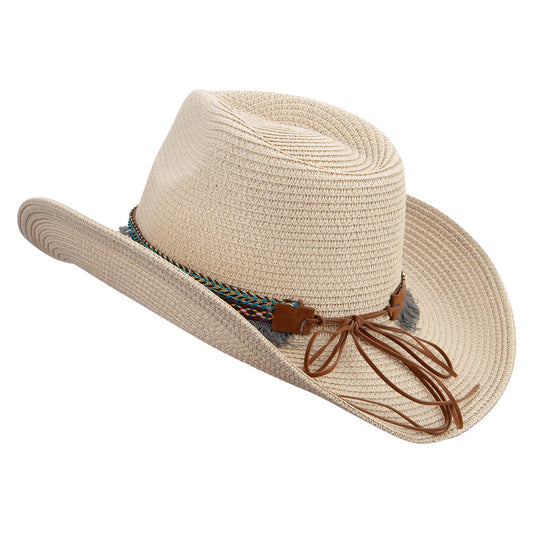 Women's Cowboy Hat with Tassle and Bead
