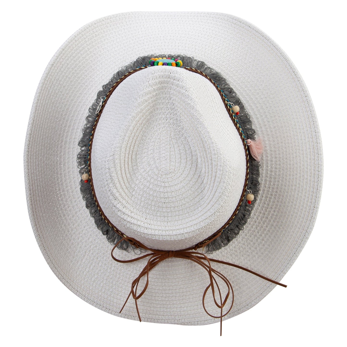 Women's Cowboy Hat with Tassle and Bead