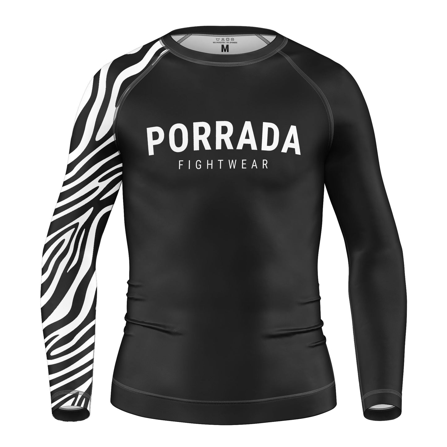 IBJJF WHITE RANKED KIDS RASH GUARD