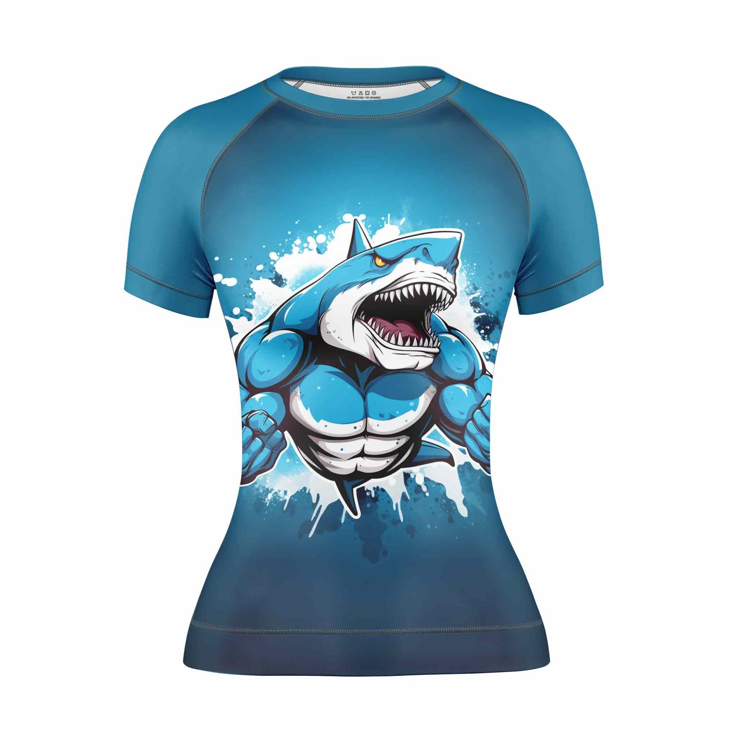 SHARK BEAST WOMEN SHORT SLEEVE RASH GUARD