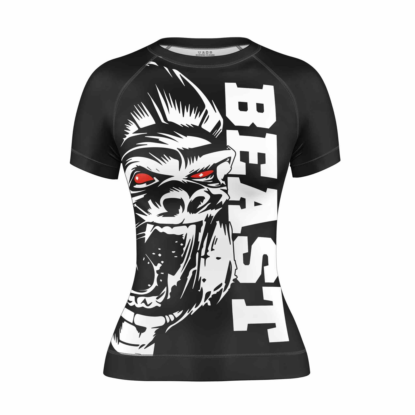 GORILLA BEAST WOMEN SHORT SLEEVE RASH GUARD