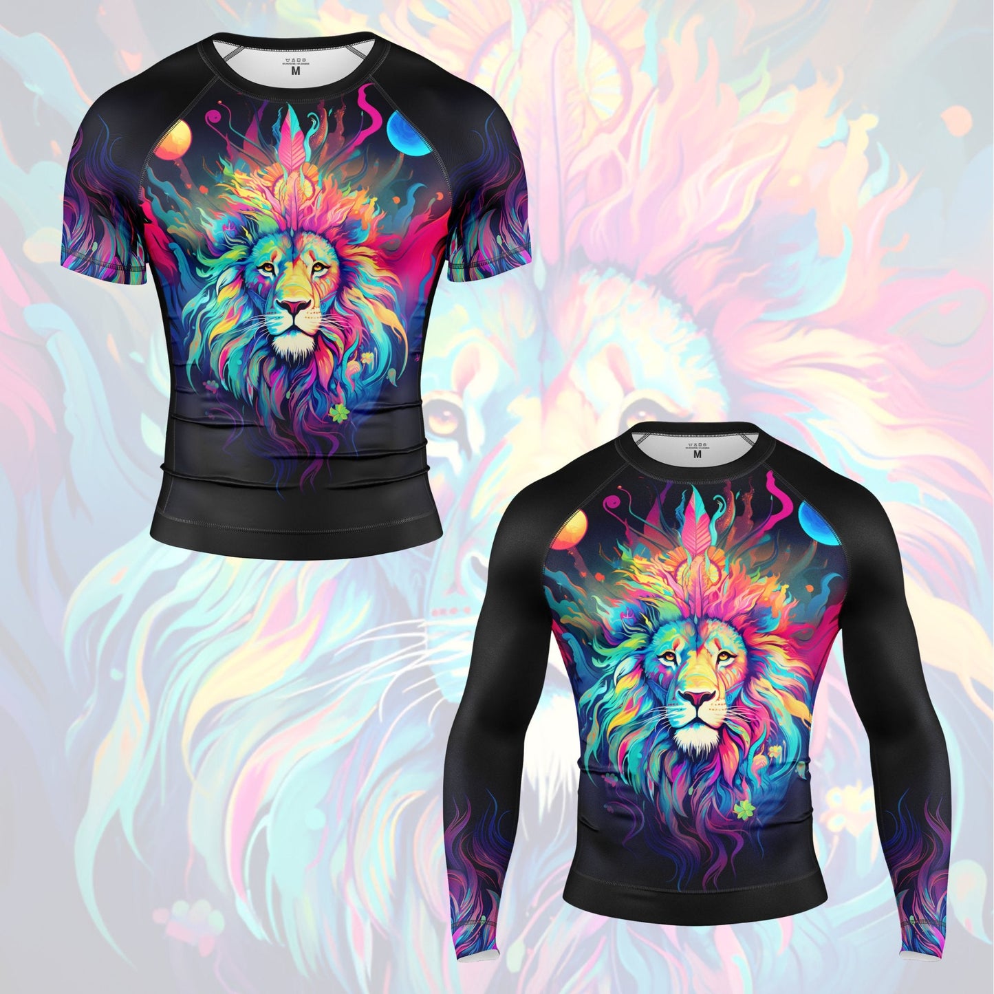 MYSTICAL LION SHORT SLEEVE RASH GUARD