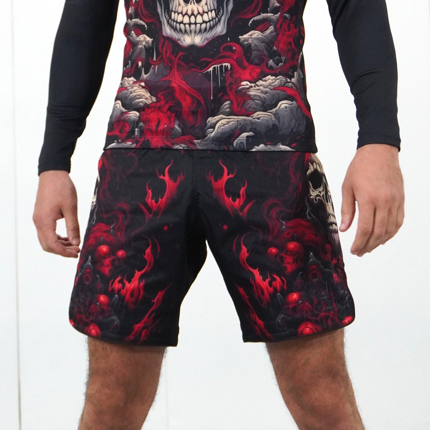 SHINIGAMI SKULL FIGHT SHORTS