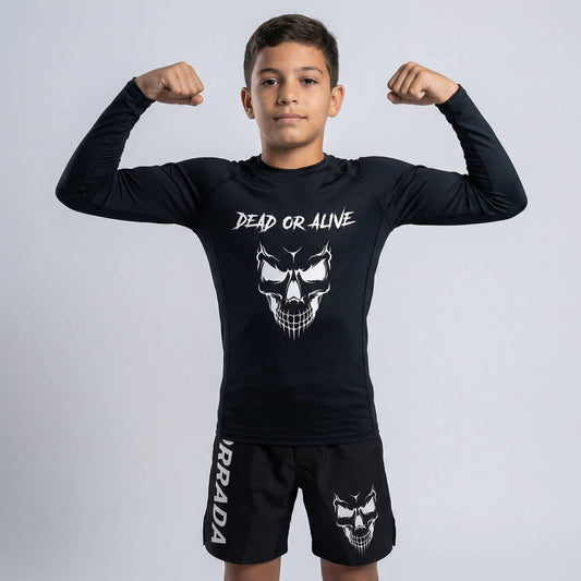 SKULL KIDS RASH GUARD