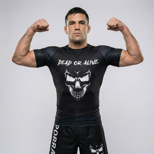 SKULL SHORT SLEEVE RASH GUARD