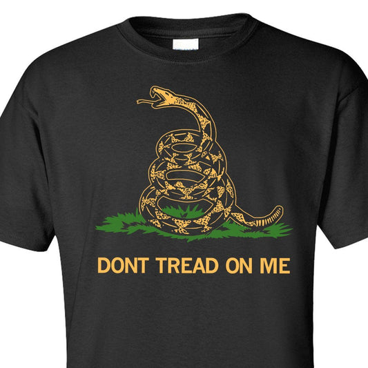 Black Front Print Gadsden Shirt