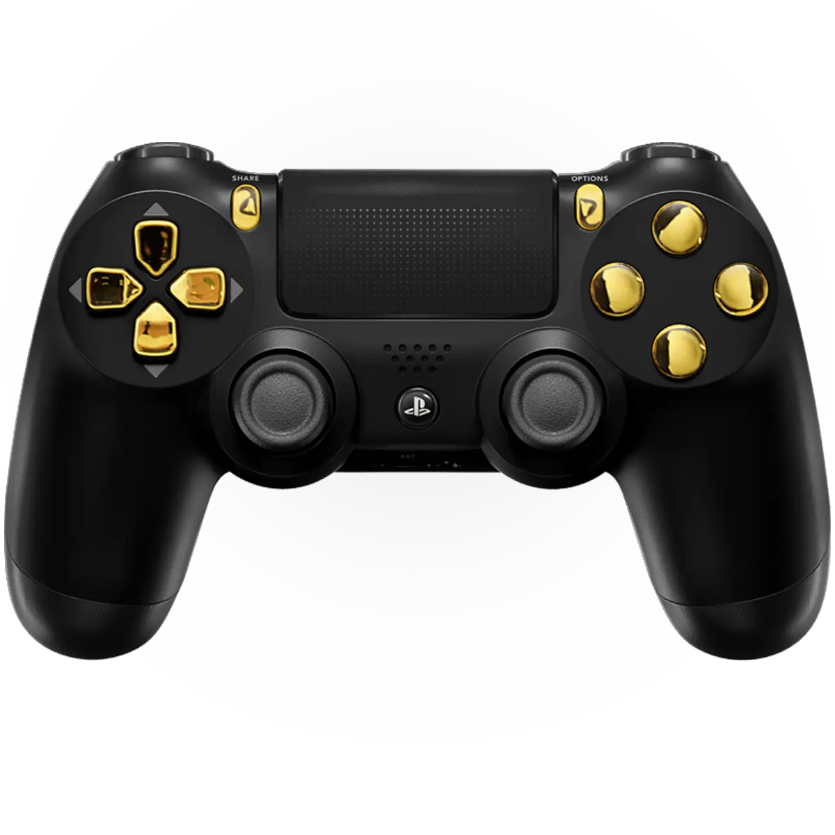 MODDEDZONE BLACK GOLD PS4 CUSTOM MODDED CONTROLLER