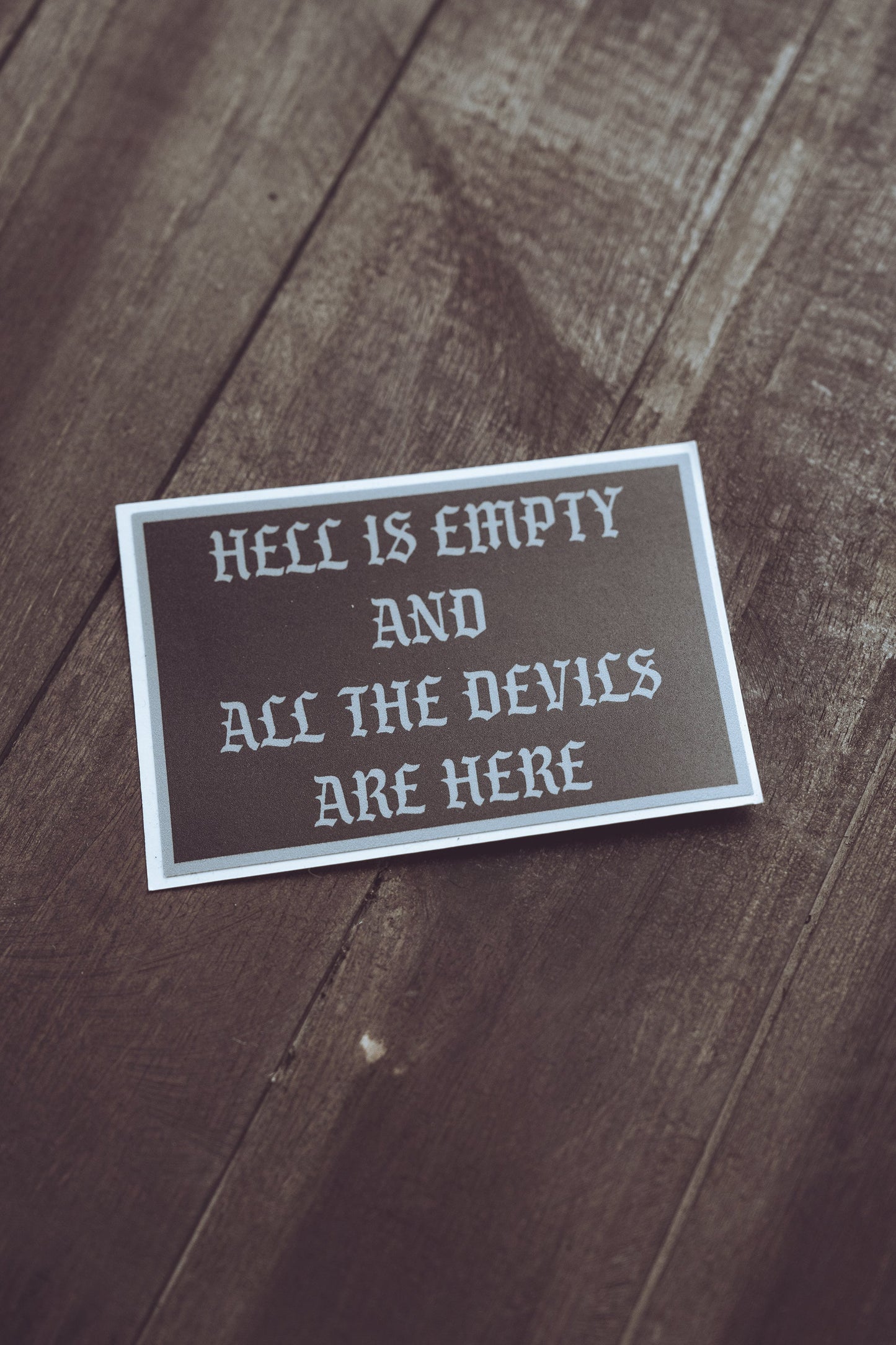 Hell is Empty Slap