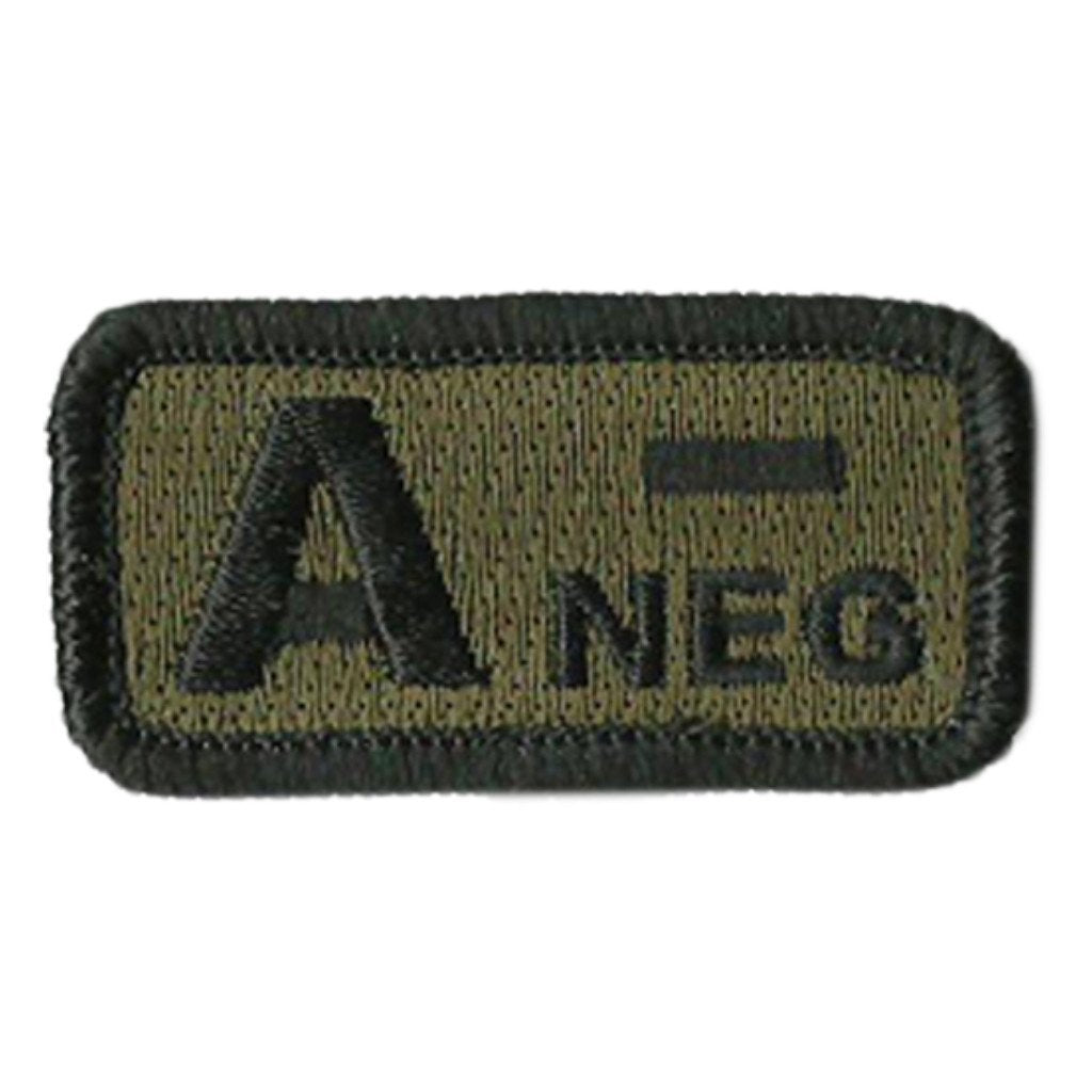 Blood Type Patches - Type A Negative - 2" x 1"