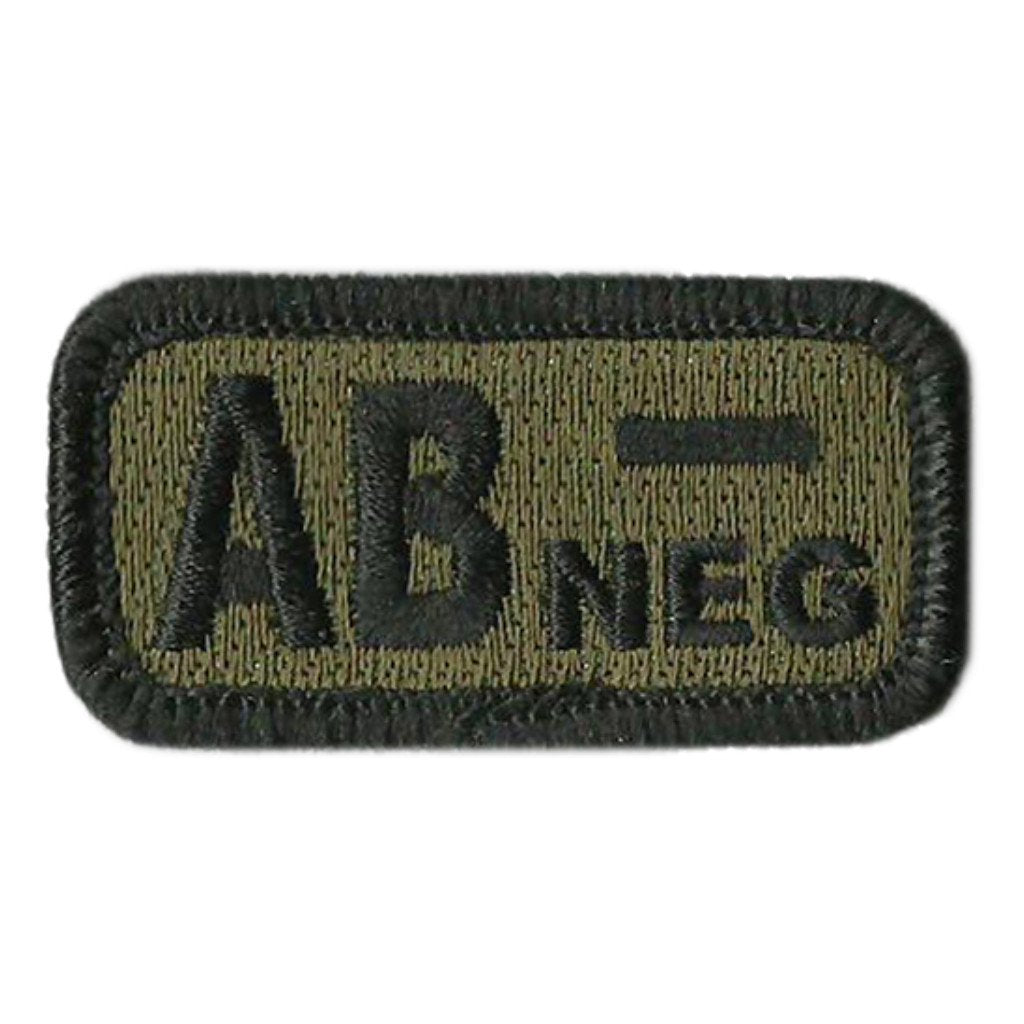 Blood Type Patches - Type AB Negative - 2" x 1"