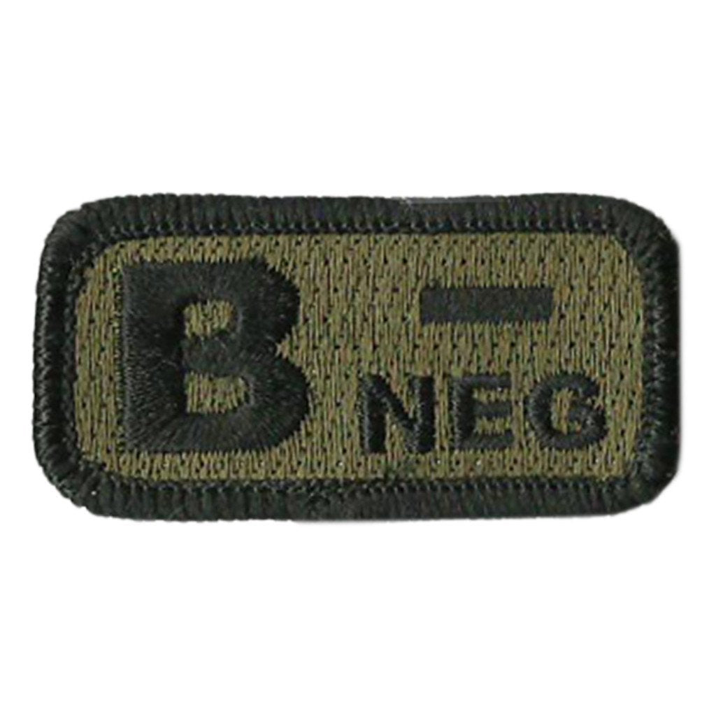 Blood Type Patches - Type B Negative - 2" x 1"
