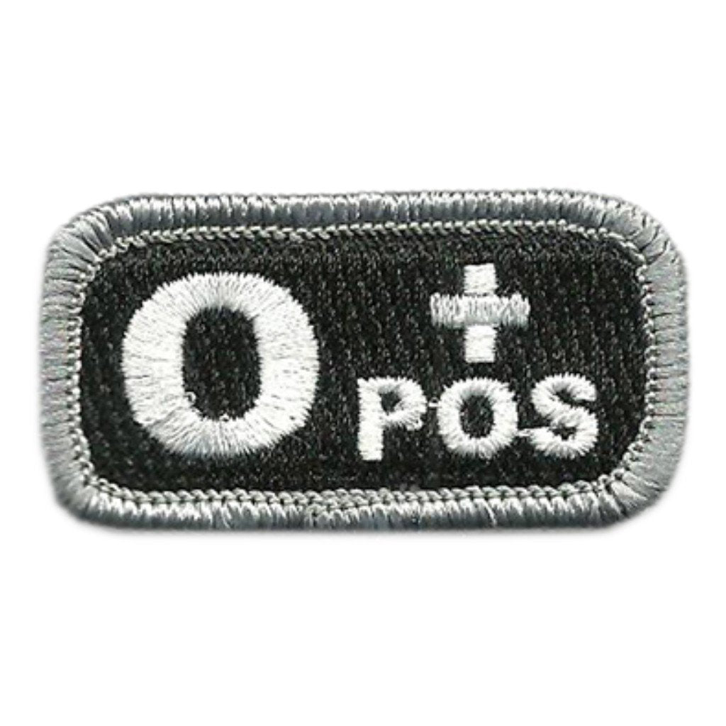 Blood Type Patches - Type O Positive - 2" x 1"