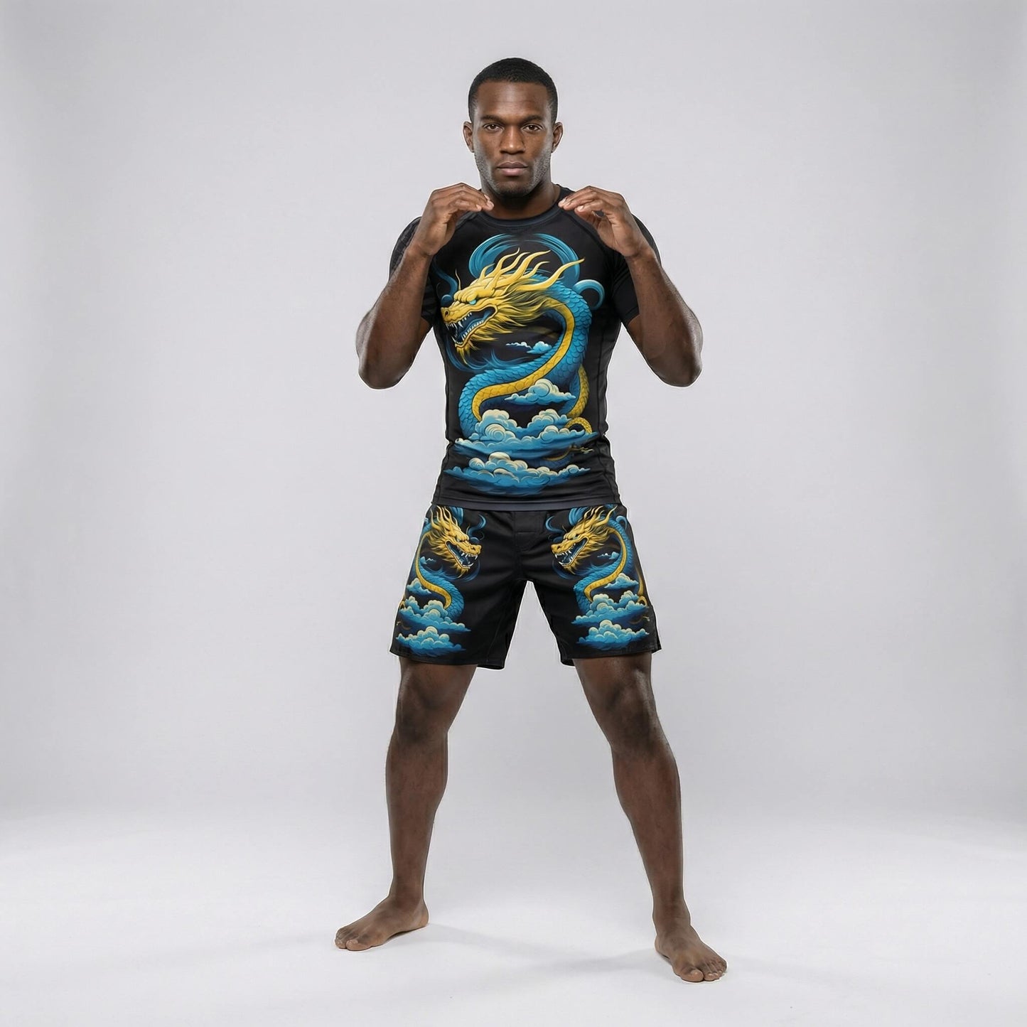 BLUE DRAGON FIGHT SHORTS