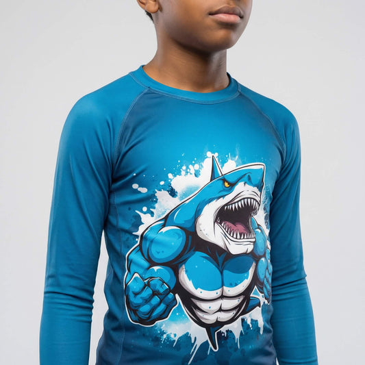 SHARK BEAST KIDS RASH GUARD