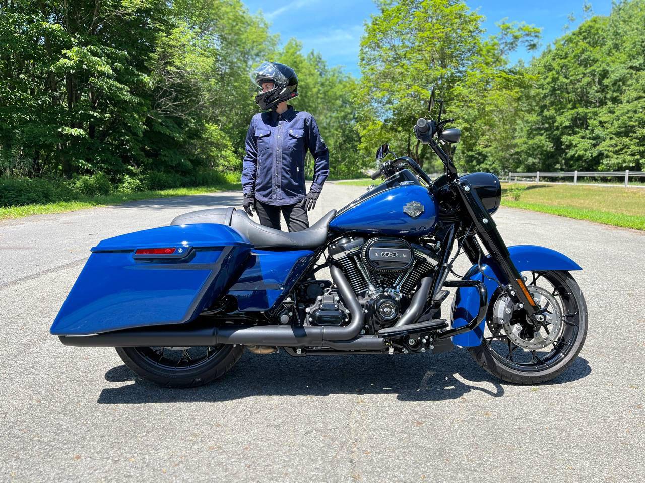 Protective Summer Mesh Shirt for Women - Navy Blue Solid with Pads