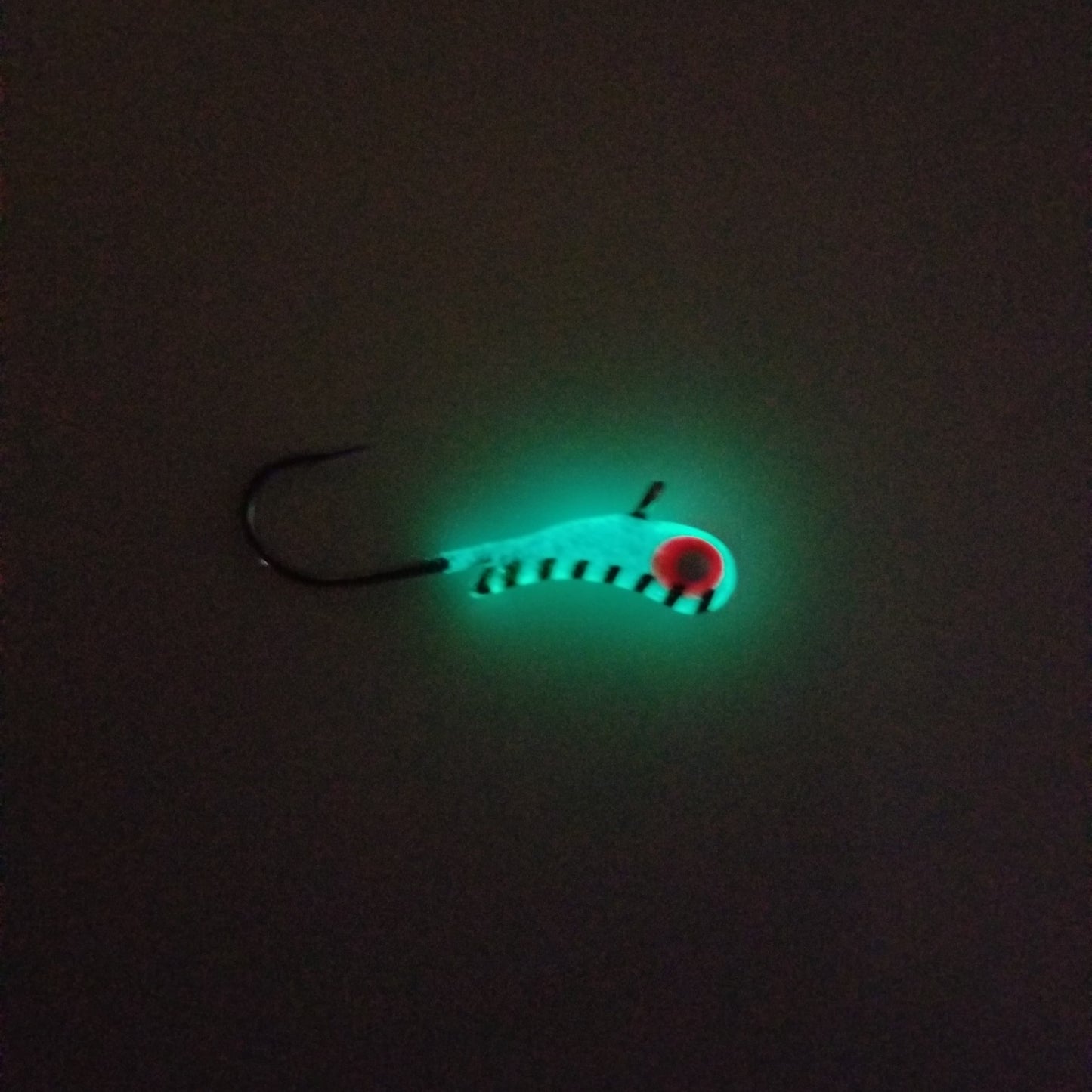 MN MADE OUTDOORS BLUE STRIPE GLOW TUNGSTEN KANOE JIG