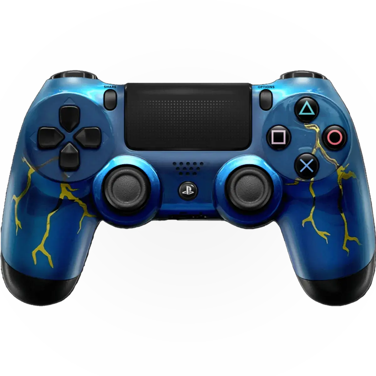 BLUE THUNDER PS4 CUSTOM MODDED CONTROLLER