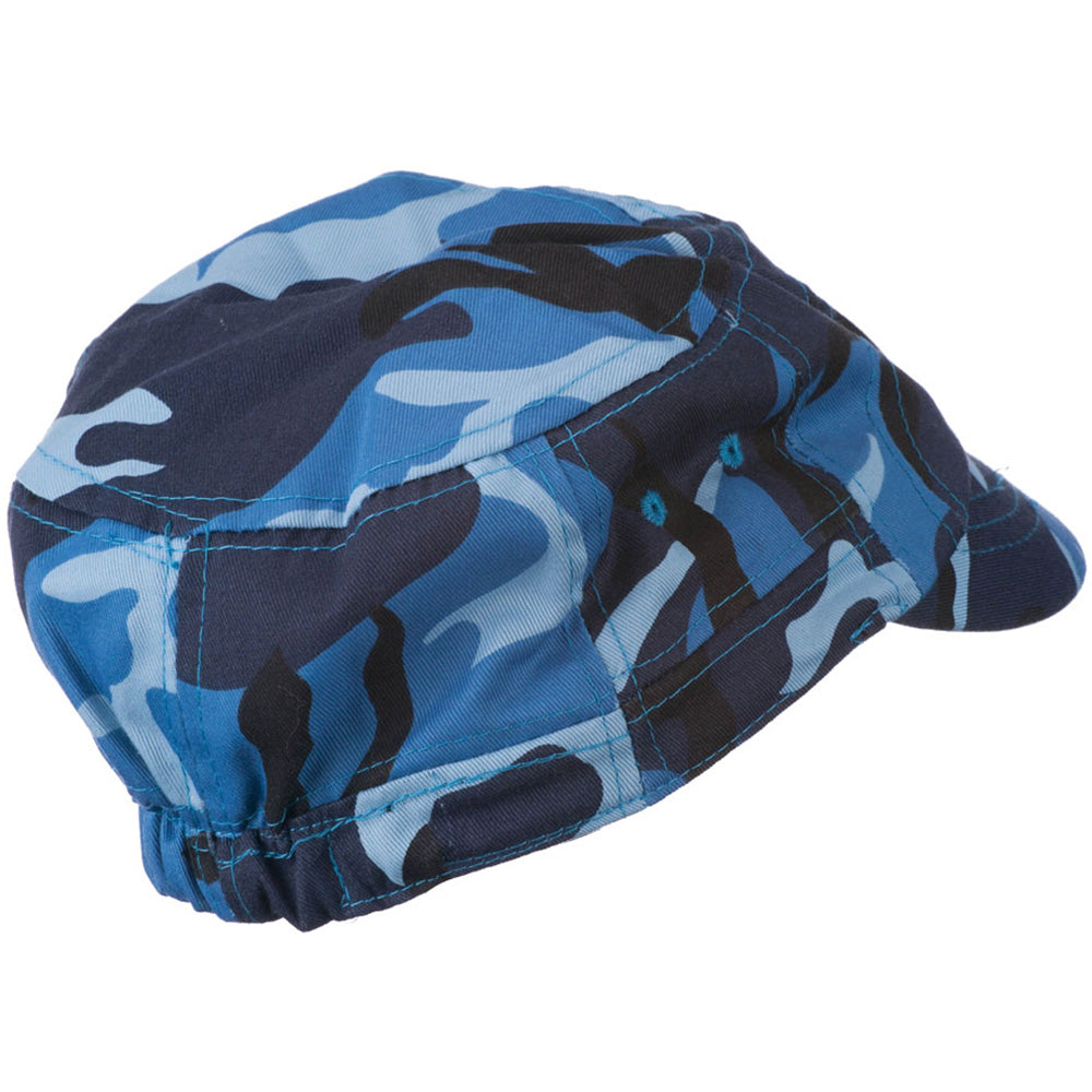 Boy's Short Brim Military Hat