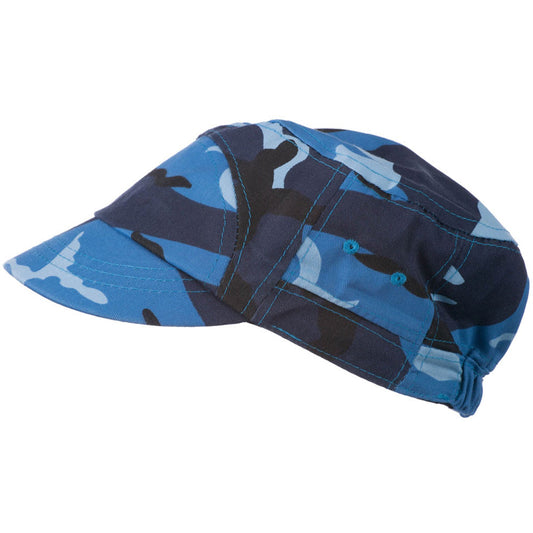 Boy's Short Brim Military Hat