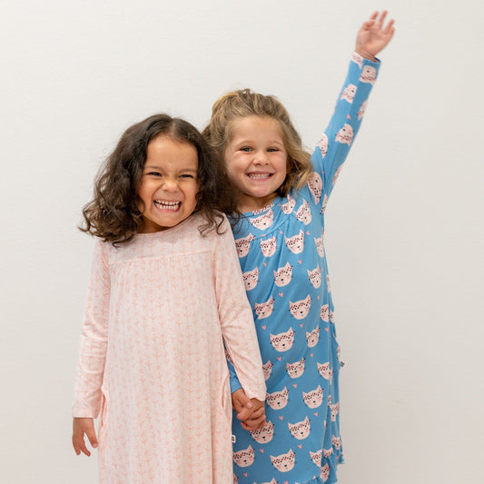 Pretty Pink Cat Boho Dress