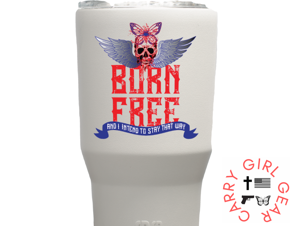 BORN FREE White Tumbler 30oz