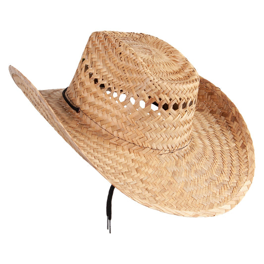 Elastic Tie Palm Leaf Vent Hat
