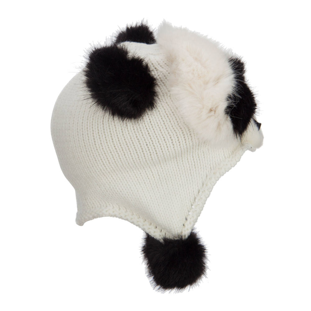 Kid's Faux Fur Knit Animal Hat