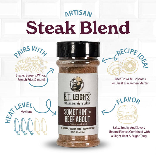 Somethin' To Beef About - Savory Umami Steak Blend