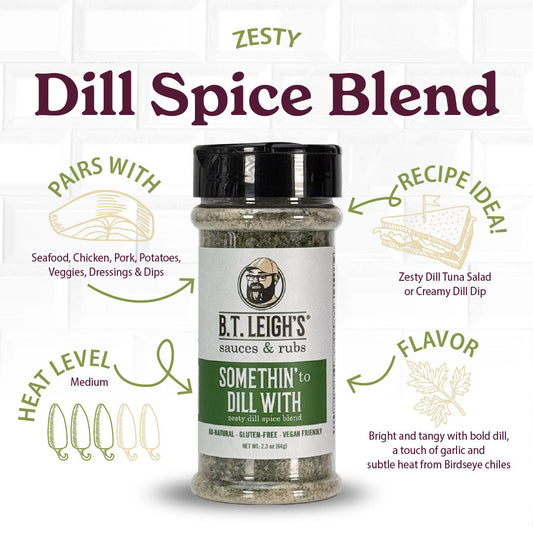 Somethin' To Dill With - Zesty Dill Spice Blend - 2.3 oz Bottle