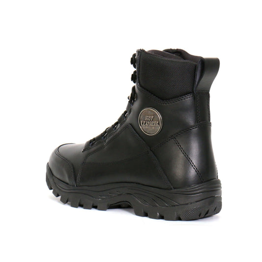 Hot Leathers Men's Black Leather Swat Style Lace Up Boots BTM1010