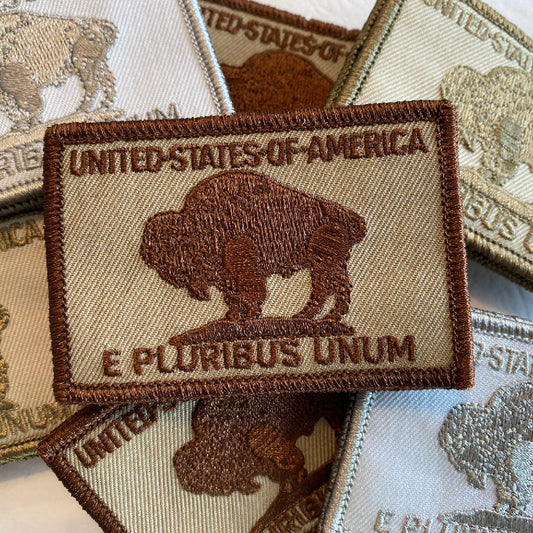 2" x 3" Buffalo Nickel Tactical Patch