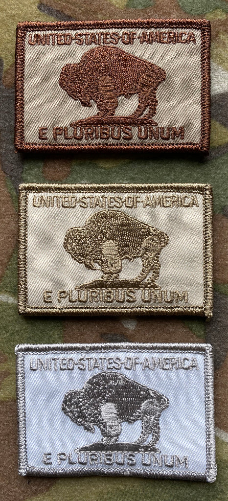 2" x 3" Buffalo Nickel Tactical Patch