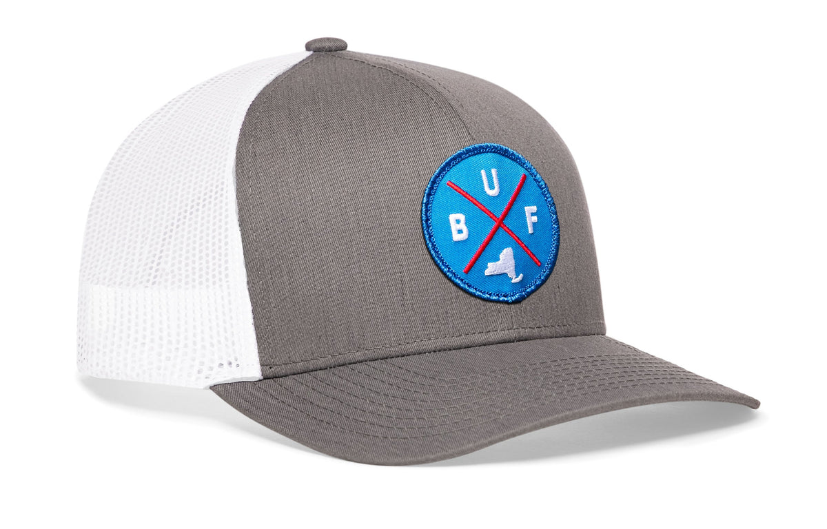 Buffalo Trucker Hat | Blue Patch BUF X Snapback