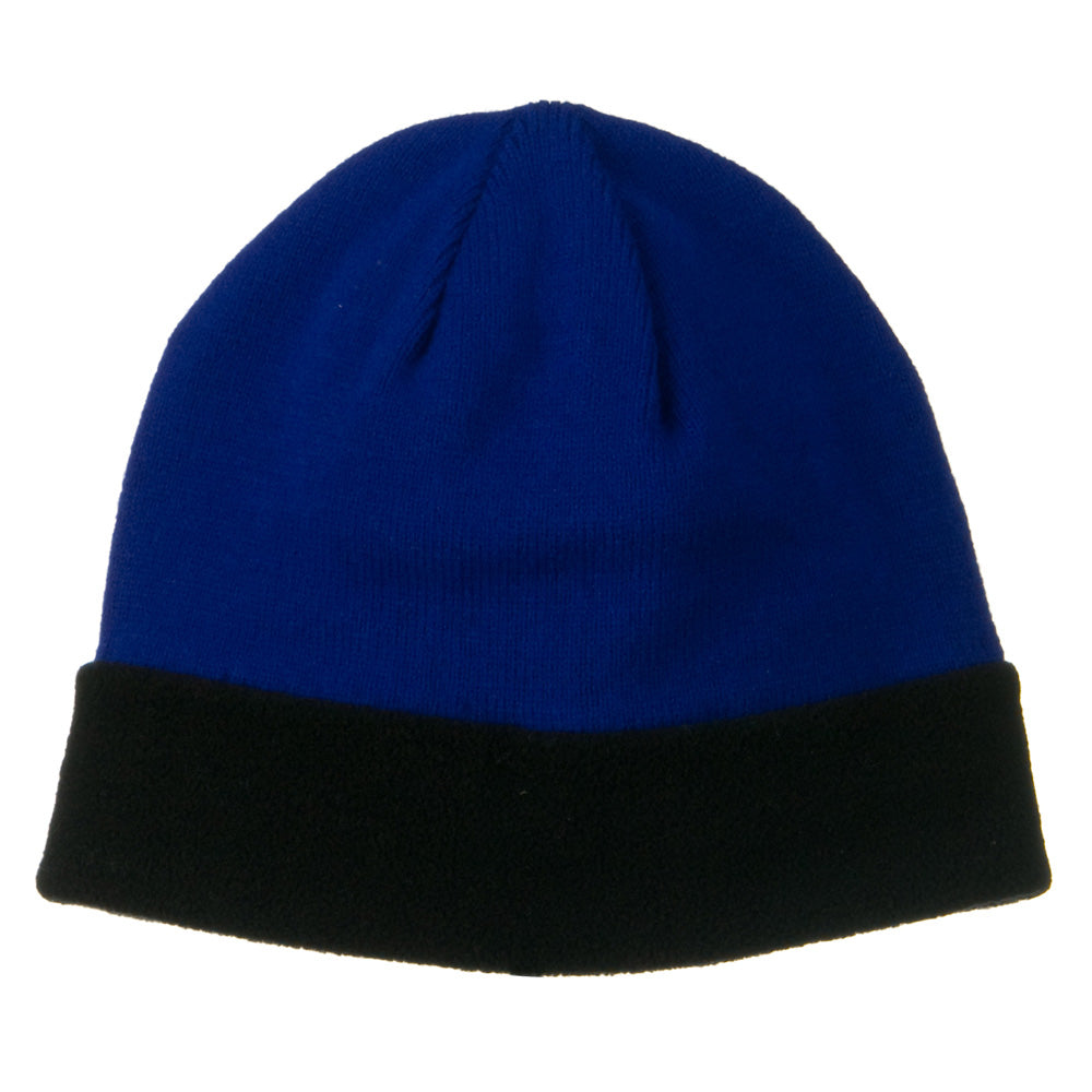 Fleece Brim Winter Knitted Beanie