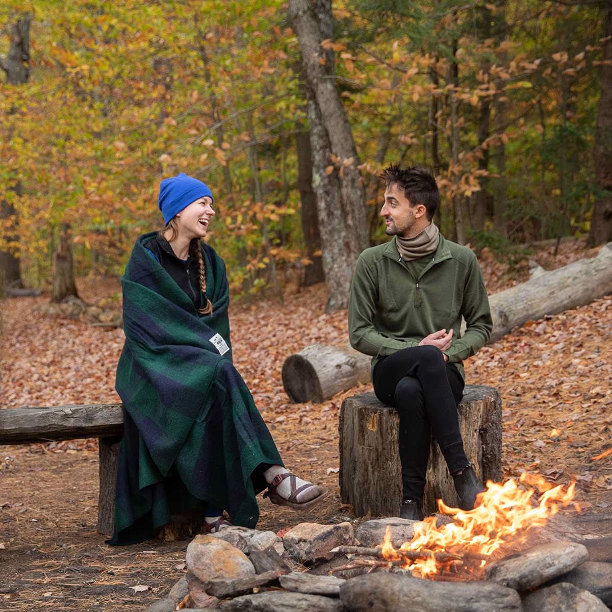 Wool Throw Blanket - White Mountain Woolen