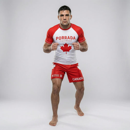 CANADA FLAG FIGHT SHORTS