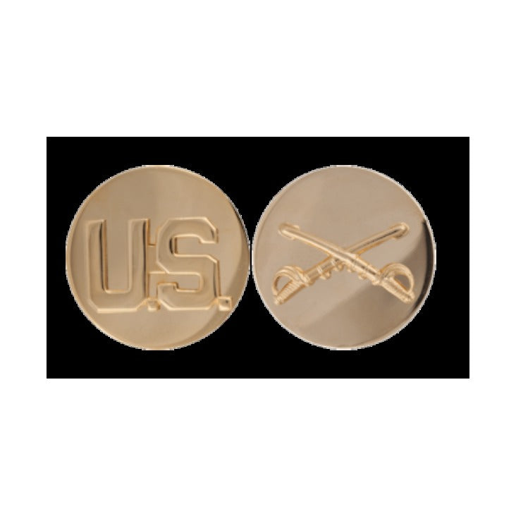 Cavalry Enlisted Collar Device Set