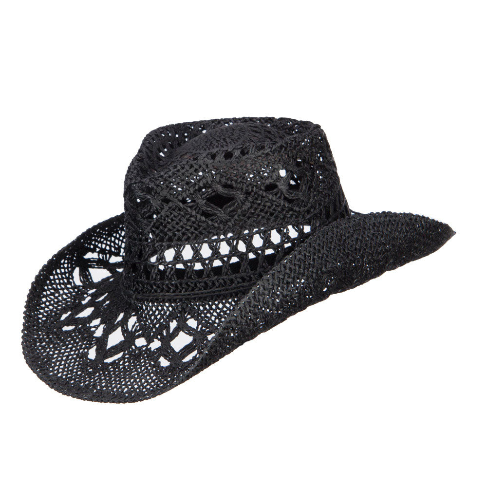 Solid Color Straw Cowboy Hat