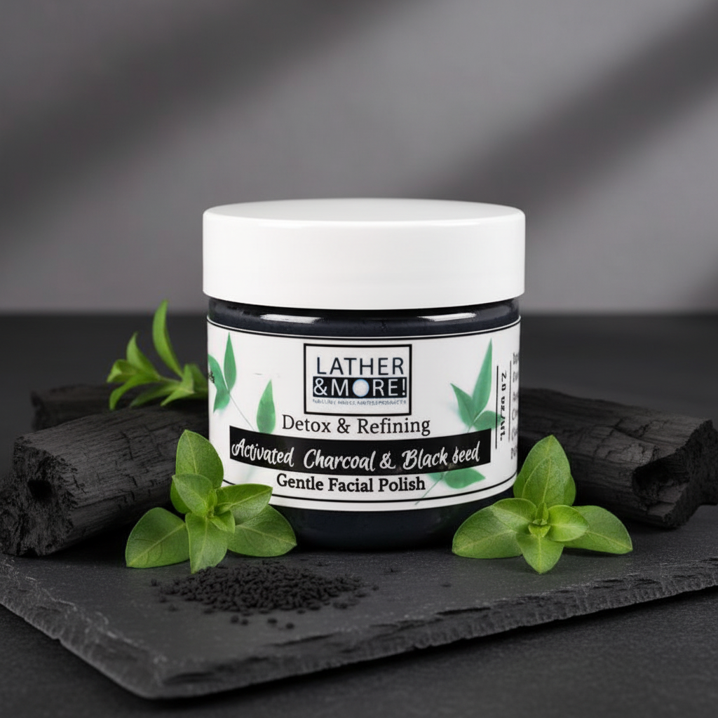 Activated Charcoal and Black Seed Oil Facial Polish