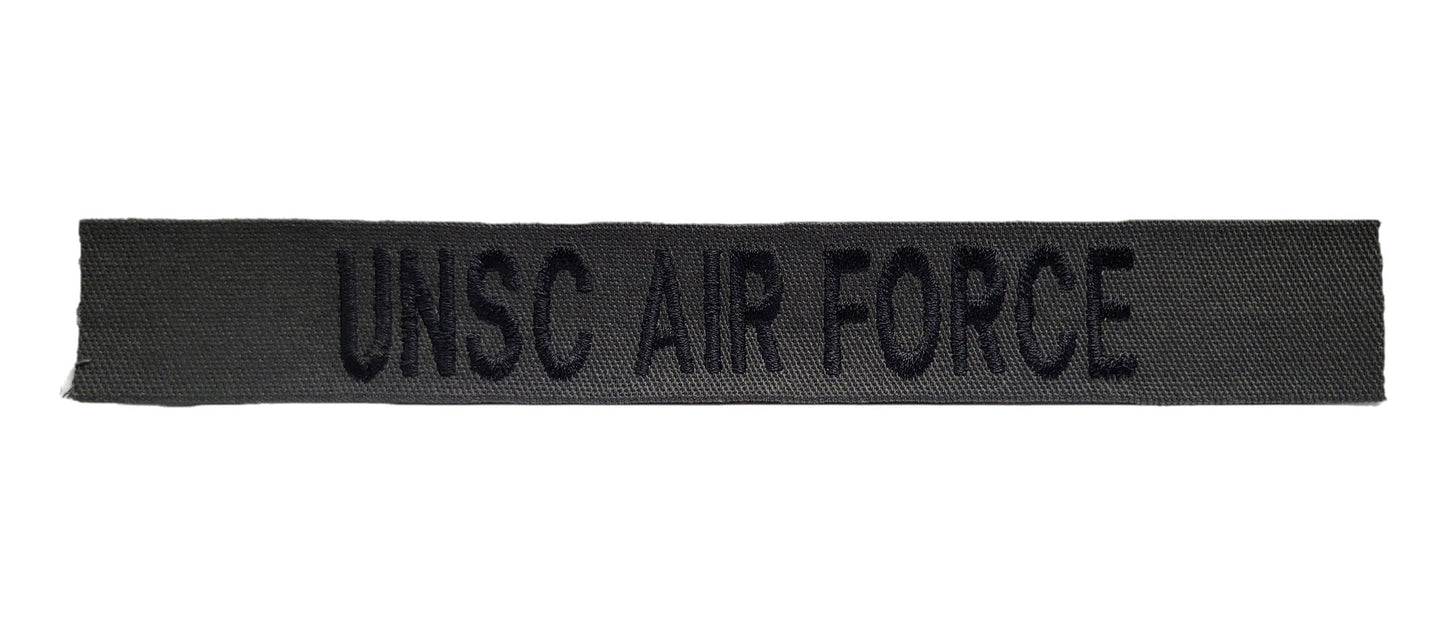 Charcoal Gray Name Tape - SEW ON - Fabric Material