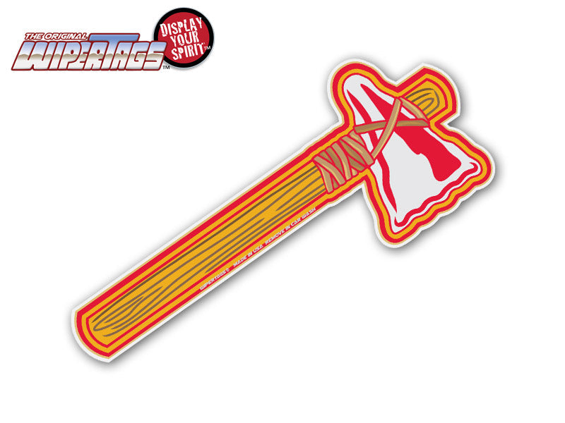 Tomahawk Hatchet Red & Gold WiperTags