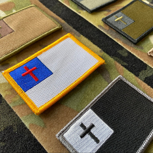 2"x3" Christian Flag Patch