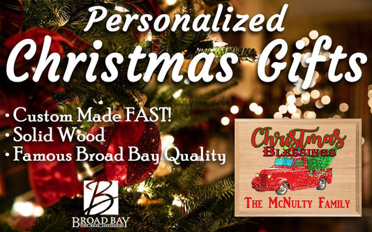 Christmas Red Truck Decoration PERSONALIZED Family Name