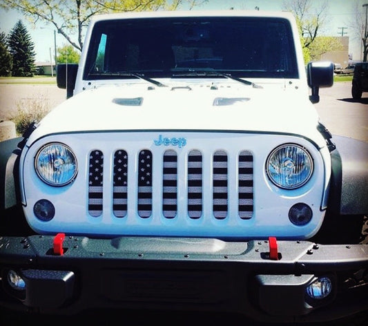 Black & White Collection American Flag Grille Inserts